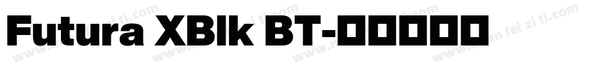 Futura XBlk BT字体转换